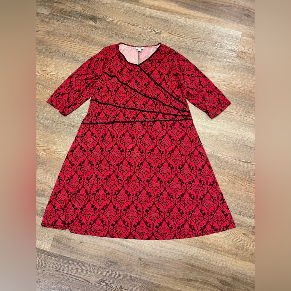 Catherine's V-Neck Classic Red Dress